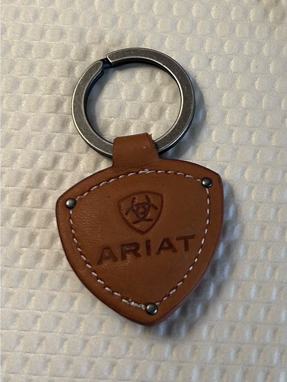 Ariat Brown Leather Keychain Equestrian Western